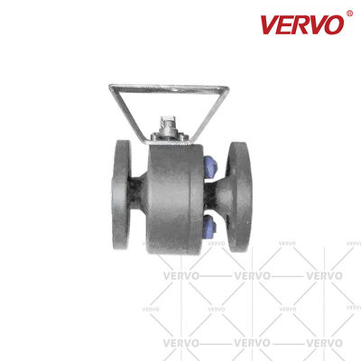 Dn15 2 Piece Ball Valve Forged Steel A105 1/2 Inch 150lb RF Flanged With ISO Flange API608 Floating Type Ball Valve