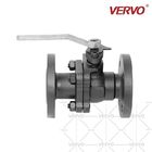 2 Piece DN40 Forged Steel Floating Ball Valve A105 Forged Soft Seal Integrated Flange